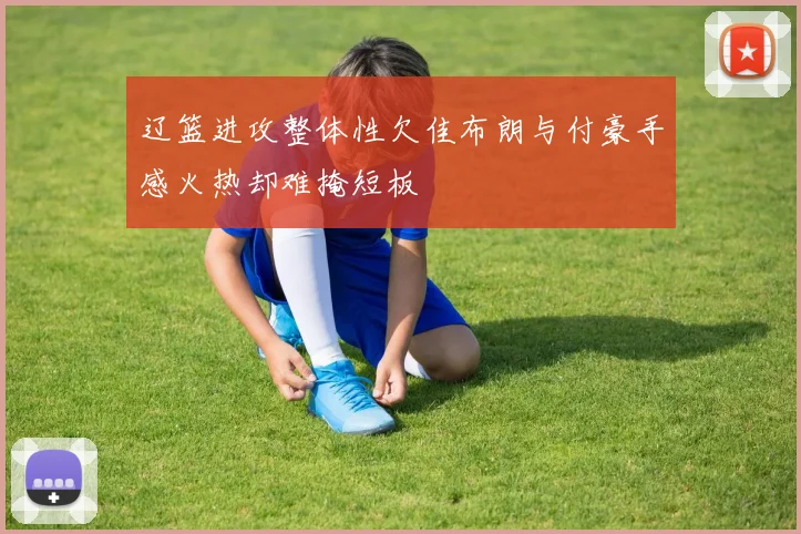 辽篮进攻整体性欠佳布朗与付豪手感火热却难掩短板